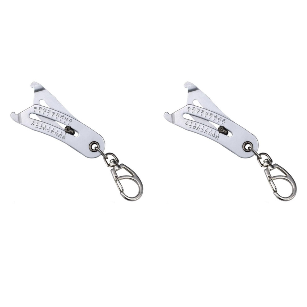 Portable Thread Size Checker Keychain 2025 Upgrade, Precise Bolt And Nut Thread Gauge Identifier For Fast Measurements 6947110178691