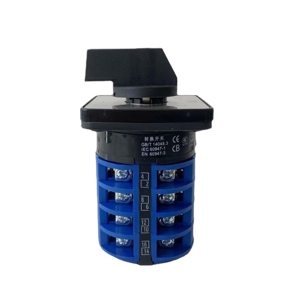 32A 4 Pole 690V Rotary Selector Switch Lw26 Ymw26-32/4 With 16 Terminals For 1-2-3-4 Position Changeover 6482260669151