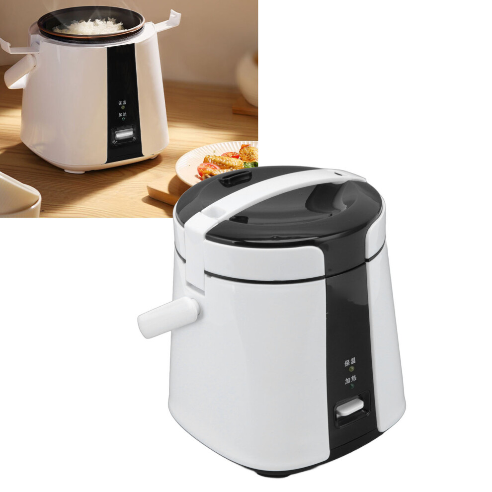 Mini-Reiskocher 1,2 L WäRmespeicherfunktion Schwarz Und Weiß Multifunktionaler Smarter Reiskocher-image