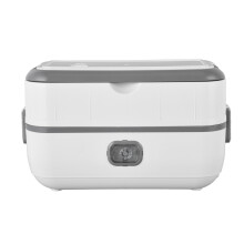 Quadrate Caja de almuerzo 1.2L 25x12.5x15cm Plateado