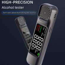 High-Sensitive Handheld Alcohol Detector, 0-0.19%BAC, Compact 105mm