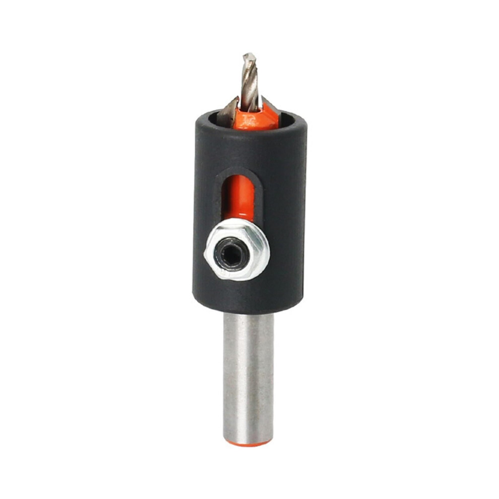 Woodworking Countersink Drill Bit And Drill Stopper, Round Shank, 3.2Mm X 8Mm, Ideal For Counterbore Drilling 6276012490793