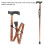 Aluminium Alloy 4-Section Adjustable Walking Cane for Elderly 84-94cm 7