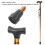 Aluminium Alloy 4-Section Adjustable Walking Cane for Elderly 84-94cm 11