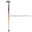 Aluminium Alloy 4-Section Adjustable Walking Cane for Elderly 84-94cm 12