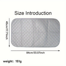 High-quality thick ironing mat - heat-resistant, non-slip coating