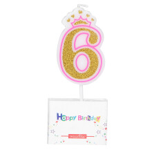 New Girls Kids Birthday Candle Party Crown Smoke