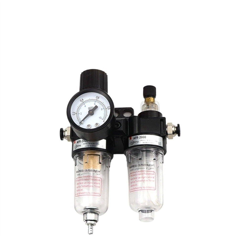 Afc2000 Air Processor With Afr2000 And Al2000 Dual Air Oil Water Separator Copper Filter Element And 6Mm Fittings 6947110179575