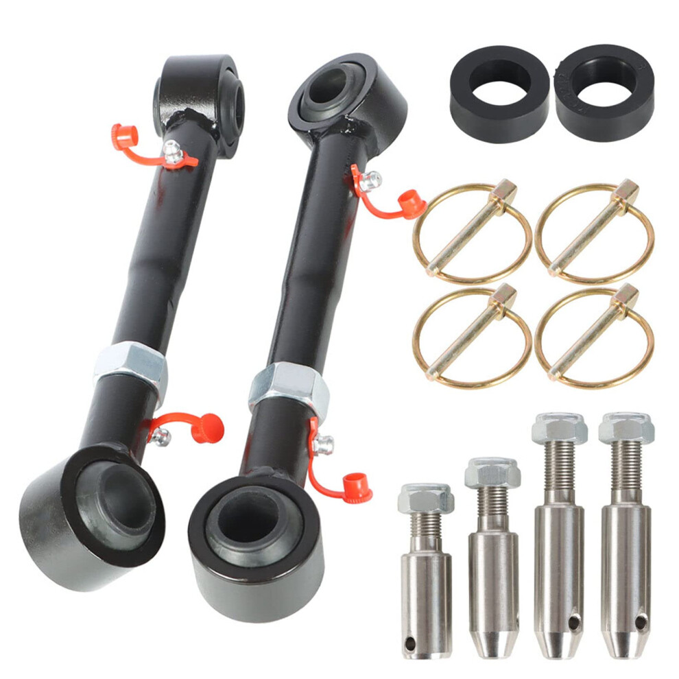 Front Sway Bar Links Disconnects For Wrangler Jk 2007-2018, Adjustable 2.5"-6" Lift Quick Disconnect Links 6276012490977