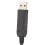 Pedal USB de 3 teclas, ergonómico, de ABS, con cable 5