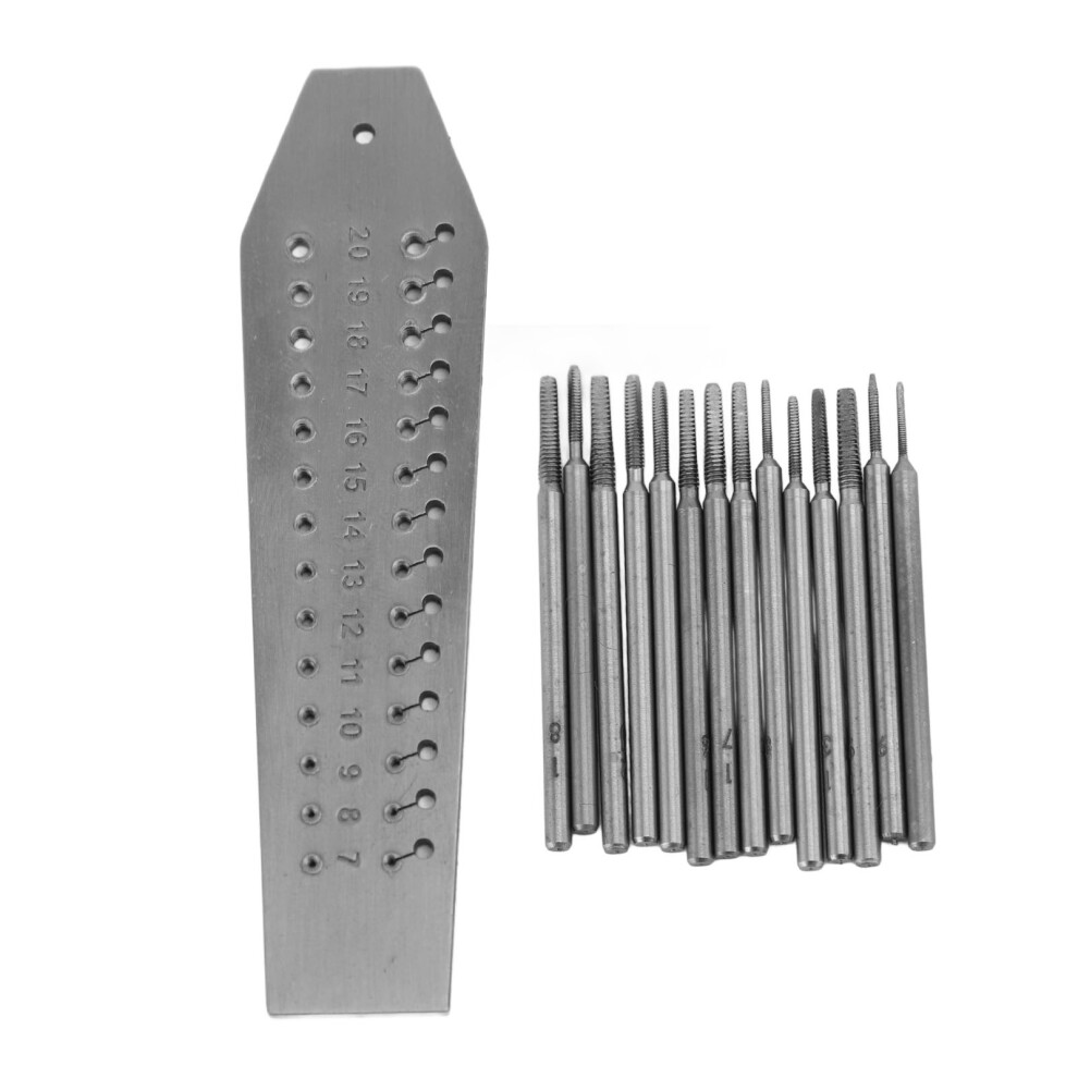 14Pcs Tap And Die Set 0.7Mm-2Mm Jewellers 9387669731935