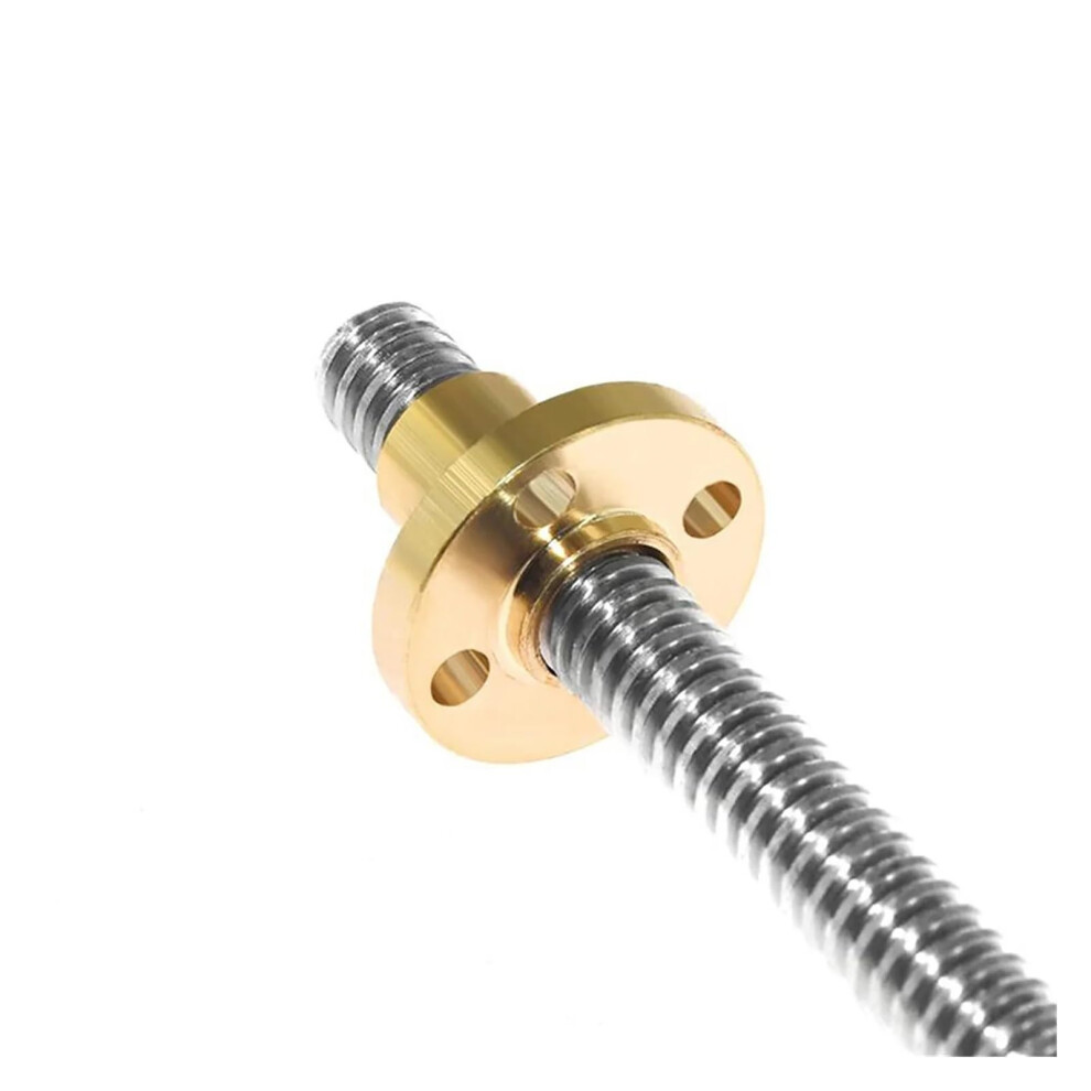 Linear Motion Ball Screw T12 Lead Screw 2Mm Pitch 8Mm Trapezoidal Screw With Brass Nut 300Mm Length 6947110180335