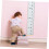 Height Measuring Ruler Chart Removable Nursery Wall Decor Modern Gray Durable Growth Tracker Easy Install for Boys 4