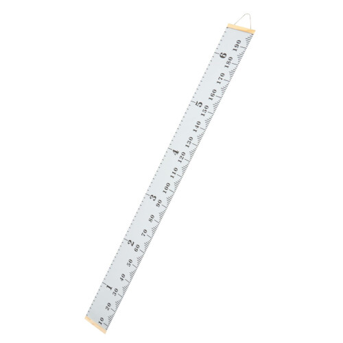Height Measuring Ruler Chart Removable Nursery Wall Decor Modern Gray Durable Growth Tracker Easy Install for Boys