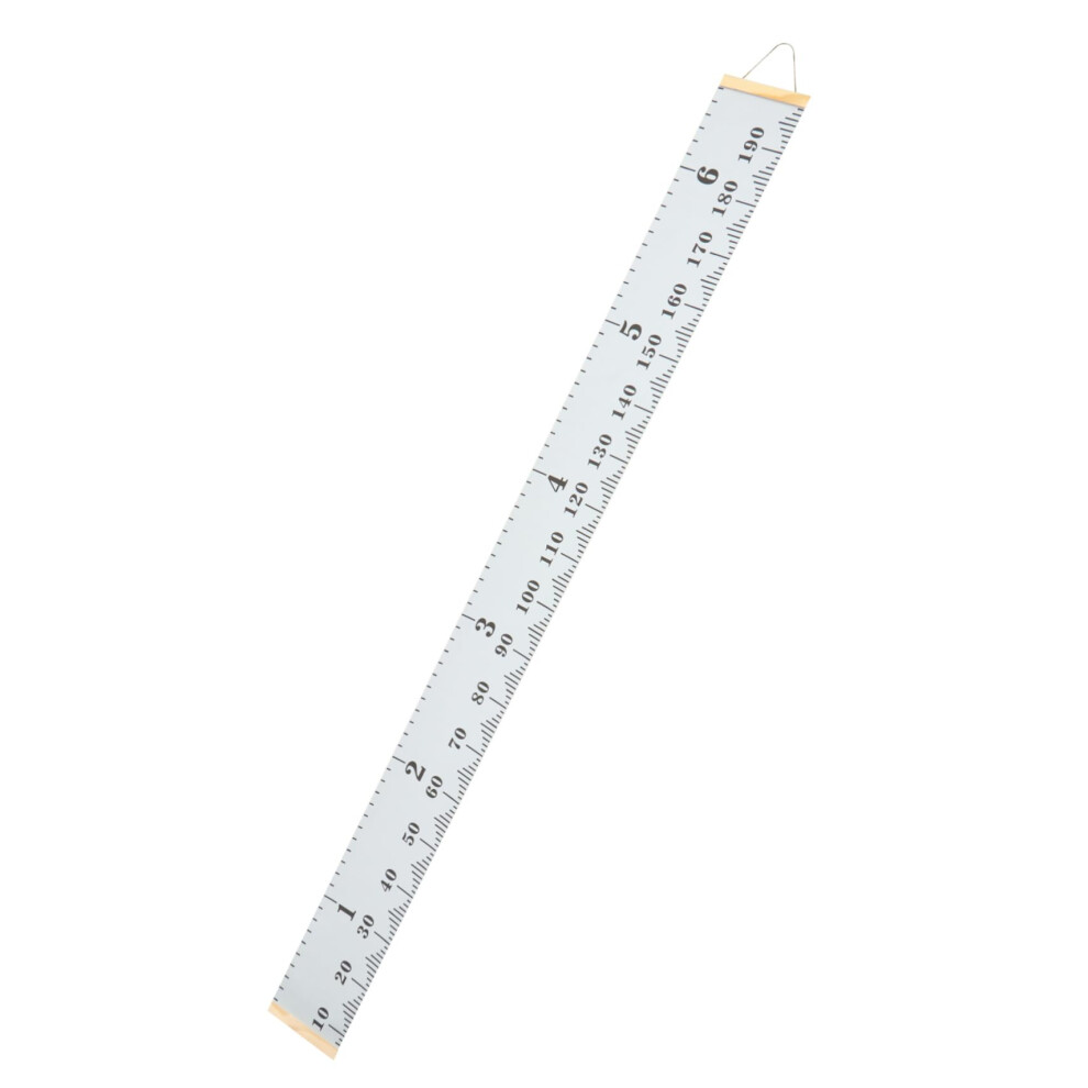 Height Measuring Ruler Chart Removable Nursery Wall Decor Modern Gray Durable Growth Tracker Easy Install for Boys