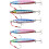 5 Stück 7,5 cm/8,5 cm 30 g/40 g Langsam sinkende Köder Flach-Jigs 3