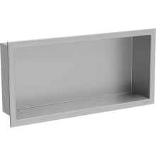 Mexen X-Wall-R zapustená polička s okrajom 45 x 20 cm, inox - 1910452010