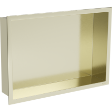 Mexen X-Wall-R Nischenregal mit Kragen 45 x 30 cm, gebürstetes Gold - 1950453010