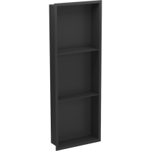 Mexen X-Wall-R Nischenablage mit Flansch und Ablage 90 x 30 cm, schwarz - 1970903010S