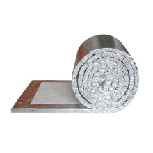 Ceramic Fiber Blanket with Single Sided Aluminum Foil, 20mm Thick, 610mm Wide, 1000mm Long for Stoves and Furnaces