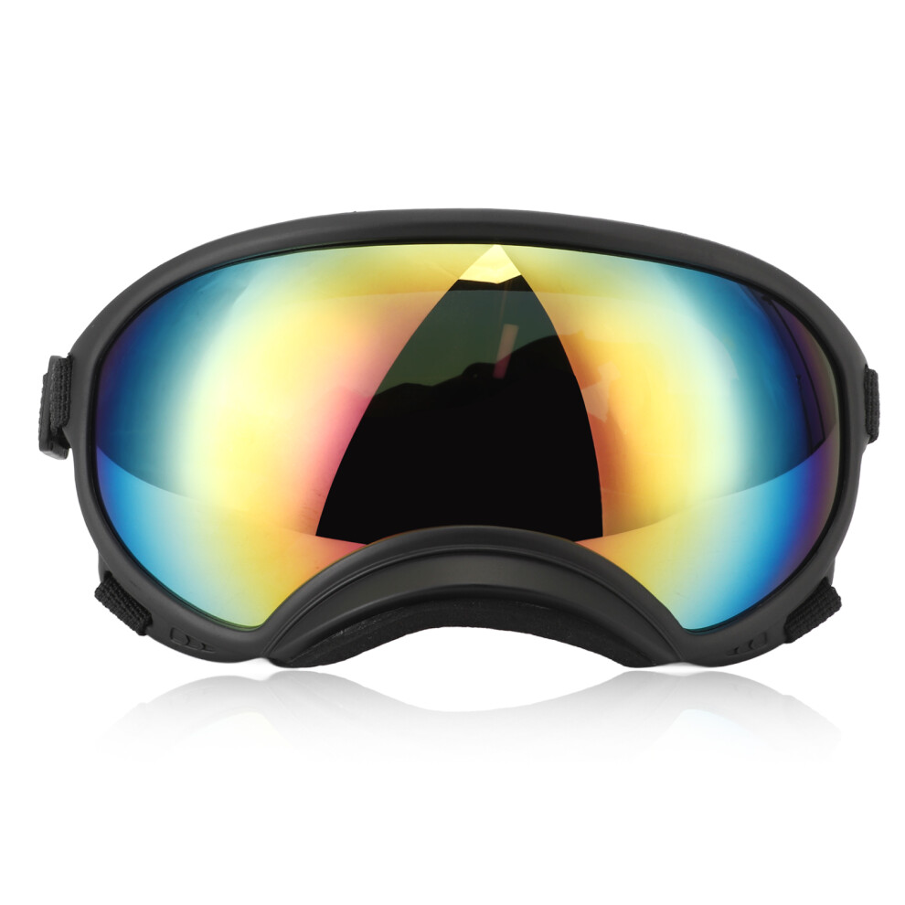 Hundeschutzbrille Uv-Schutz Mit Starker StoßFestigkeit, Verstellbares Elastisches Band, FüR GroßE Hunde, Hundesonnenbrille, Rot, Brillengla-image