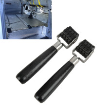 Car Sound Deadening Roller Black Wooden Iron, 18x3.5x3cm