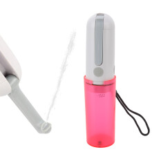 Tragbarer Bidet 230ml USB aufladbar, Wassereinsparend, Einfach zu bedienen, Tragbarer Bidet-Sprüher für die Toilette, Reise, Rote Flasche