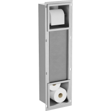 Mexen X-Wall-BP Toilettenpapierhalter mit Magazin, Inox - 1914