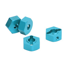 14 mm Radkreuznaben-Kit aus Aluminium für universelle Upgrades – Radmutteradapter für ARRMA Senton 1/10 RC-Car, blau