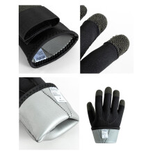 1 Paar 3mm Bio-Faser Tauchhandschuhe Schnittfest Schutz gegen Stichverletzungen Abriebfest Anti-Rutsch-Handschuhe Thermohandschuhe für Tauc
