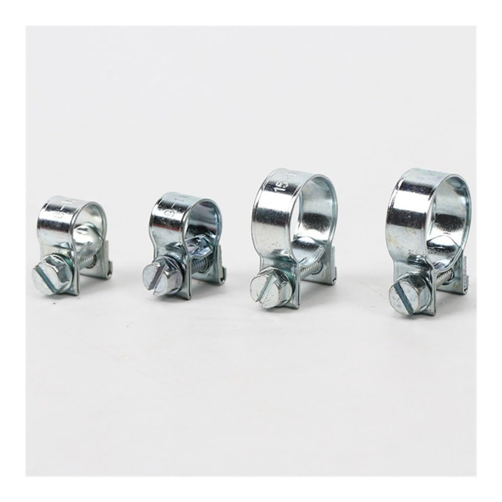 Hose Clamp Set, 10Pcs Mini Carbon Steel Fuel Clips For 7-9Mm And 12-14Mm Diesel Petrol Hoses Auto Parts 6276012492544