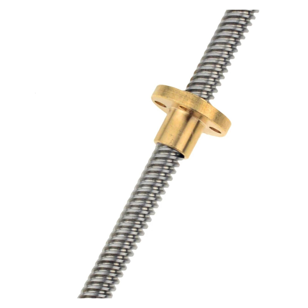 Ball Screw T8 Trapezoidal Lead Screw 8Mm Pitch 2Mm Lead 100Mm To 800Mm Length With Brass Nut 400Mm 6493810693519