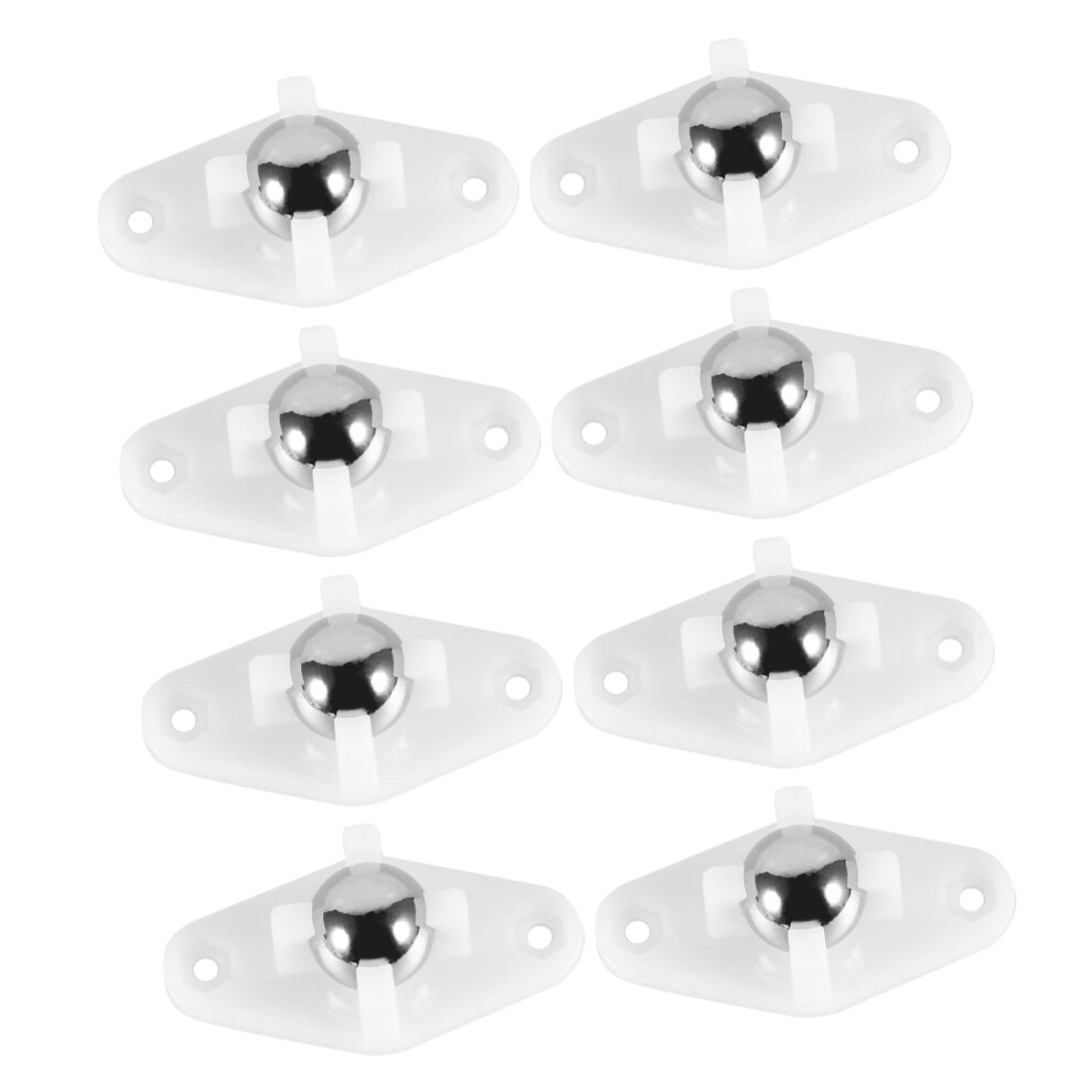 8Pcs Steel Ball Casters With Ball Bearings For Heavy-Duty Silent Sliding Wheels, Load-Bearing 1 Inch Diameter 6947110181684