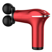 Back Massage Gun Cordless Handheld Massager for Muscle Relaxation Lightweight Rechargeable Red Portable Design