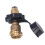 Messing-Gastank-Adapter Propanfülladapter mit schwarzem Griff POL Convert QCC1 Typ 1 7