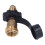 Messing-Gastank-Adapter Propanfülladapter mit schwarzem Griff POL Convert QCC1 Typ 1 14