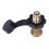 Messing-Gastank-Adapter Propanfülladapter mit schwarzem Griff POL Convert QCC1 Typ 1 2