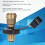 Messing-Gastank-Adapter Propanfülladapter mit schwarzem Griff POL Convert QCC1 Typ 1 8
