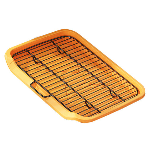 Dog Potty Tray Flat Plate Type Spill Proof Large 2