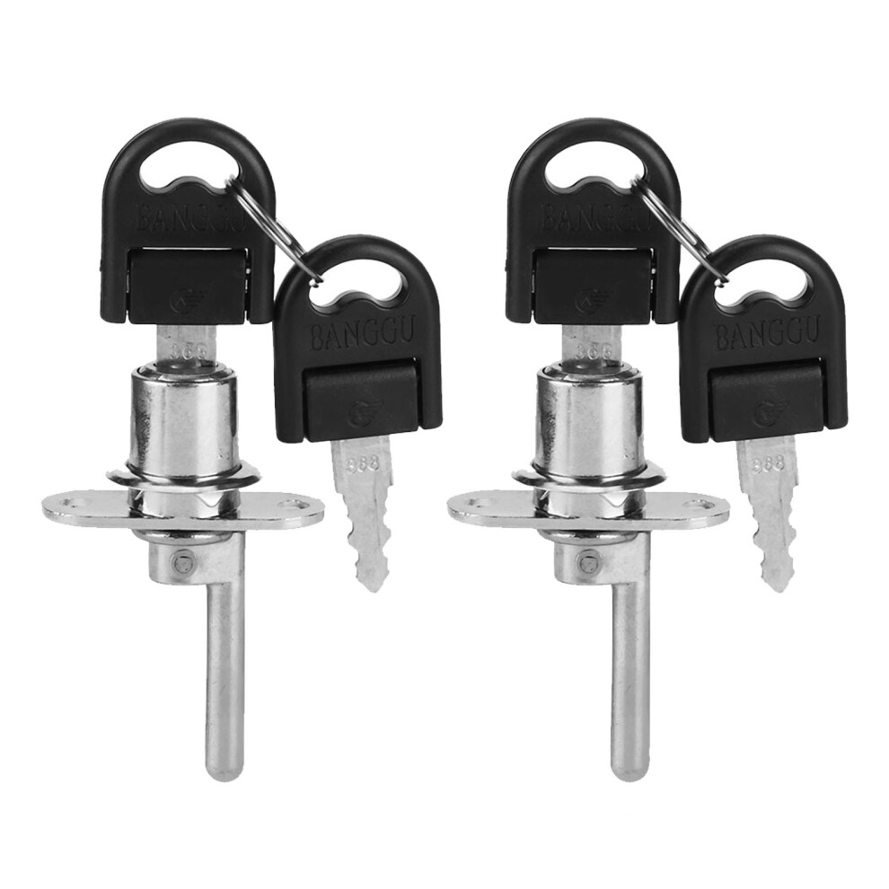 2Pcs Furniture Drawer Wardrobe File Cabinet Lock 9387669749879