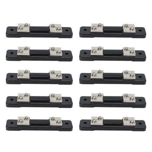 Resistenza shunt per amperometro DC da 75 mV 30 A set da 10 pezzi 1