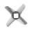 Cross shaped Professional Steel Kitchen Meat 8