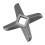Cross shaped Professional Steel Kitchen Meat 15