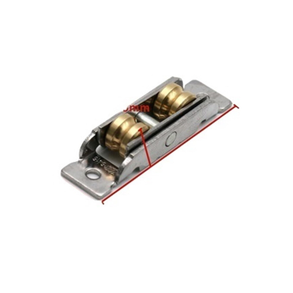 Stainless Steel Window Pulley Groove Wheel 16Mm Slot Silent Copper U-Groove Track Door Roller Caster Hardware Accessories 6276012493145