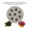 3 piezas molde de silicona color frambuesa gris flexible 7