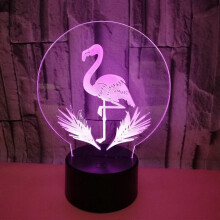 3D Flamingo Nachtlicht 16 Farben ändern USB Power Fernbedienung Touch Schalter Dekor Lampe O