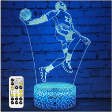 Basketball 3D-Nachtlicht, James Dunk Basketball-Geschenke, Nachttischlampe für Weihnachten, Feiertage, Geburtstagsgeschenke