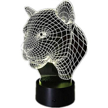 Gepard Leopard 3D Licht Deco LED Tisch Lampe USB Ladung Schlafzimmer Wohnzimmer Bar Atmosphäre Decor LED