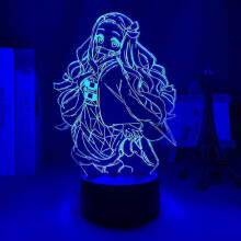 Anime-Lampe, Nachtlicht, LED-Licht, Dämonentöter, Nezuko Kamado, 3D-Lampe für Kinderzimmer, Dekoration, Beleuchtung (1