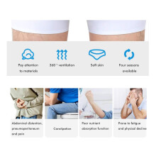 Faja para hernia con soporte de espuma, talla M, 29.9-35.4 pulgadas con almohadillas
